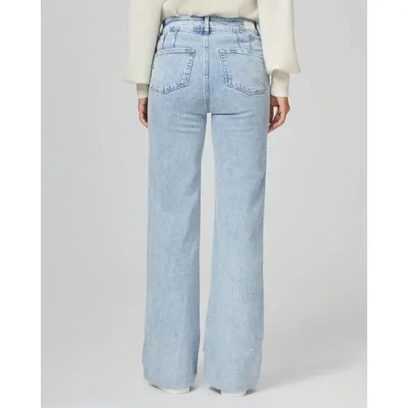 Paige Women's Alivia leenah 32' High Rise Ankle Wide Leg Jeans Size 31 NWT